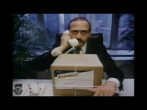 Funny 1980's Federal Express John Moschitta TV Commercial Fast Talker FedEx 1981