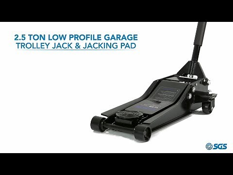 SGS 2.5 Ton Low Profile Garage Trolley Jack & Jacking Pad