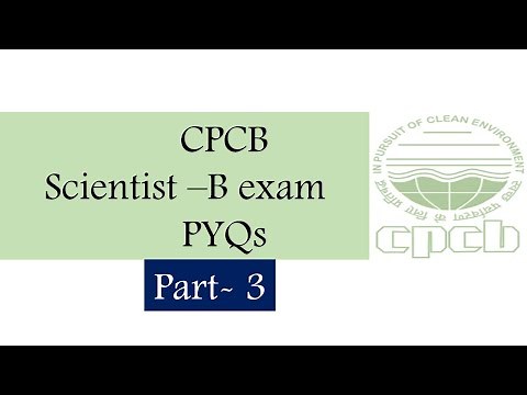 CPCB recruitment 2025| previous paper solution| important PYQs for CPCB scientist -B exam
