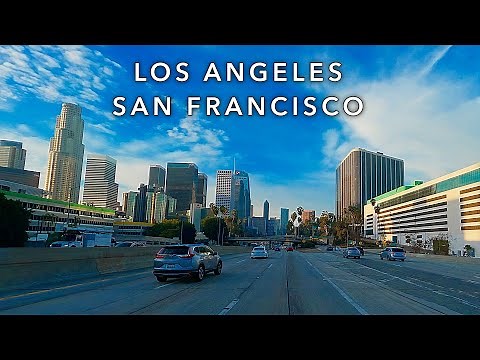 Los Angeles to San Francisco - Complete Drive [Part 1] California | Ambient Driving Sound 4K 60FPS