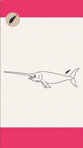 How to Draw a SWORDFISH! 🌊⚔️ Super Easy Step by Step for Kids & Beginners #lidoartworks