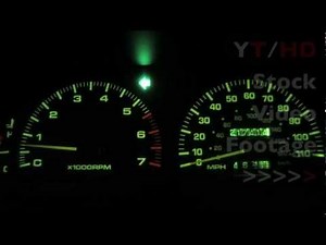 Car Left Turn Signal Flasher Arrow Light Indicator Blinker Blinking | HD Stock Video Footage Clip