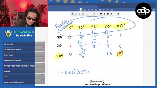 En esta clase aprenderás a calcular seno, coseno y tangente no solo de los ángulos notables de 30°, 45° y 60°, sino también de ángulos mayores a 90° y 180°, un tema clave que suele causar muchos errores en exámenes. Verás cómo usar referencias angulares, el signo correcto en cada cuadrante y la lógica detrás de la circunferencia trigonométrica para obtener los valores de forma clara y sin memorizar tablas largas. Todo explicado paso a paso, con ejemplos visuales y ejercicios tipo examen, para qu
