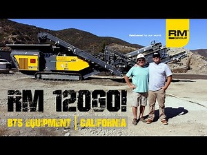 Crushing concrete and asphalt with a RM 120GO! impact crusher