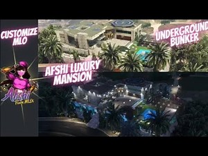 Fivem luxury Big Mansion in GTA5 _ Underground bunker- MLO/YMAP Customize Gang Mansion