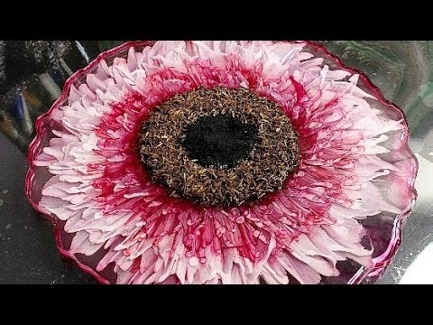 How to make a beautiful 3D flower Resin tray/Gorgeous bloom