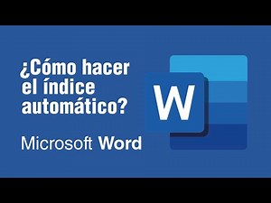 HOW TO MAKE AN AUTOMATIC INDEX IN WORD: EASY, FAST, AND EFFECTIVE! ✅