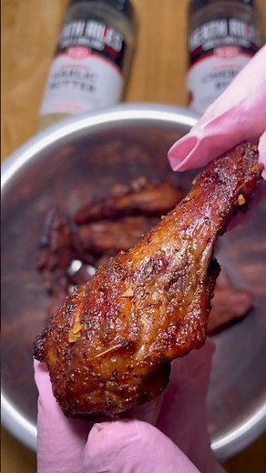 New Year’s Eve crispy chicken wings on my pit boss pellet smoker with Heath Riles barbeque dry rub