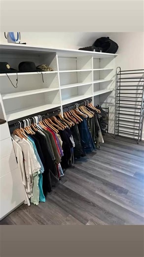🌿 Simple & Clean Aesthetic:✨ A tidy closet = a clear mind.Decluttered, color-coordinated, and calm — just how I like it. 💫#ClosetGoals #HomeOrganization #MinimalLiving | Jessica Walker