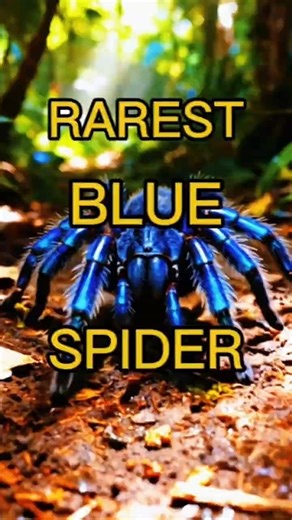 Gooty Sapphire Tarantula – Nature’s Hidden Gem 🕷️✨#shorts #spider #naturefacts