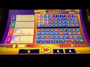 Four Card Cleopatra Keno Bonus Hit Win $.25 denim $4 Bet #kenonation