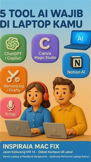 Laptop atau MacBook kamu rusak tapi males keluar rumah?Tenang! #cleanmymac #appleservice