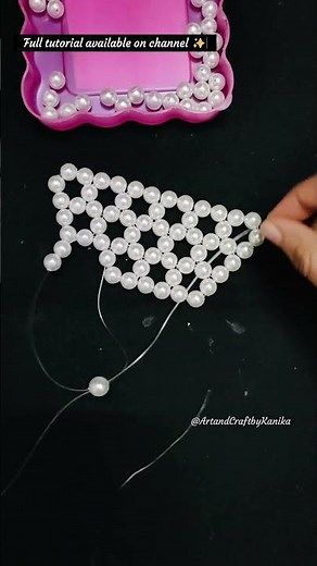 Pearl Bag Tutorial |💖| DIY Pearl Bag #diy #handmade #tutorial #homemade #shorts #youtubeshorts