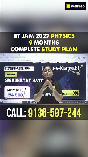 Join Live 🚀 IIT JAM Physics 2027 Complete 9-Month Study Plan