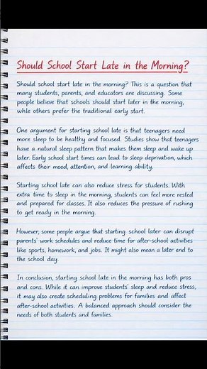 Should School Start Late? 🕘 Students Will Agree!