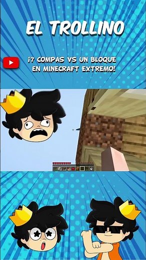 7 COMPAS vs ONE BLOCK in EXTREME MINECRAFT!