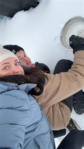 Greg | Vegan Comfort Food Recipes on Instagram: "Metal bowl + whipping cream + snow ❄️ we turned our back yard into an ice cream machine and for the first time in 30 years of living in Canada, we actually kind of want it to stay cold… here’s how we did it! Ingredients: - 1 carton (473ml) vegan whipping cream - 1/3 cup icing sugar - 1 tbsp vanilla bean paste Add salt underneath the bowl, whisk non stop for ten minutes or until frozen like ice cream!🍦 #veganicecream #snowicecream #dessert #vanill