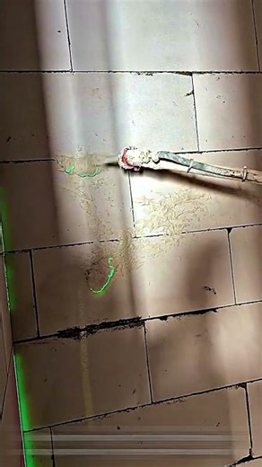Installation of Wall Plastering Reference Points Using Automatic Level Laser