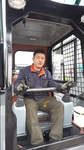 YUFAN skip steer loader JC-100 Operational teaching #constructionmachinery
