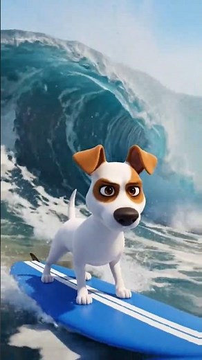 the ultimate surfing dog champion