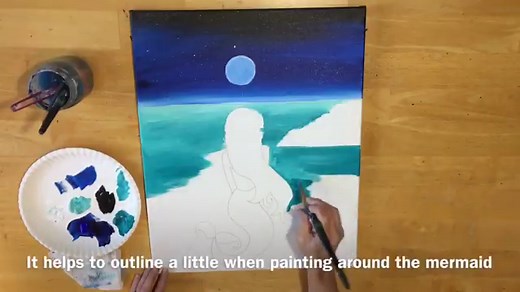 How To Paint A Mermaid - Step By Step Painting Tutorial