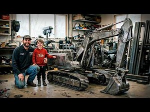 Dad Builds a GIANT $9,000 All-Metal RC Volvo Excavator For His Son | Start to Finish