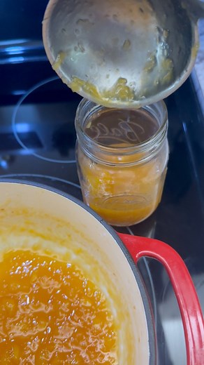 Sugar free peach jam! I used monk fruit sweetener but you can just use equal amounts of sugar too if you'd like! #mountaincookinwithmissy #peachjam #sugarfreebaking #sugarfreepeachjam #sugarfreejam #lowcarbrecipes #summercanning #canningandpreserving #Lakanto | Mountain Cookin’ with Missy
