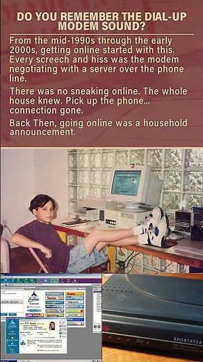 The Dial-Up Modem Sound Can Bring You Right Back to The 90s #nostalgia #90s #technostalgia