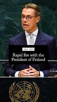 Finland’s President Stubb on Keeping It Cool, Russian Hybrid Attacks, AI, and More