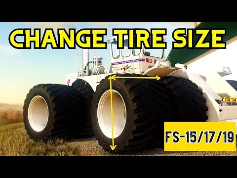 Farming Simulator 19 How To Change Tire Size |Modding Tutorial Giants Editor | Fs 19