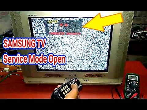 Samsung TV Service Menu Open and Service Code.