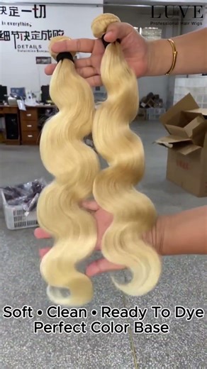 613 Blonde Body Wave Bundles 💛 Perfect for Dyeing #luvewigs #hairbundles