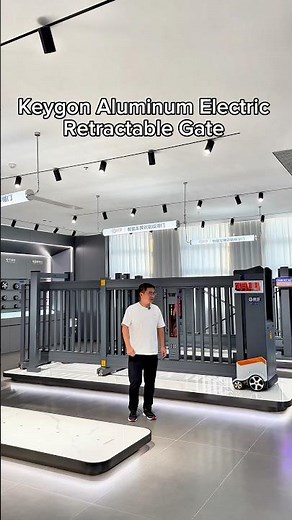 Keygon Aluminum Electric Retractable Gate | Smart Automatic Security Solution
