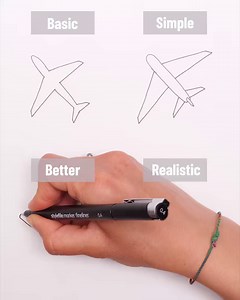 81K views · 31 reactions | How to draw - Easy Plane Drawing✈️ Thanks for watching! Please be aware that this video is for entertainment purposes only and techniques shown should not be attempted at home! | Awesome | Facebook