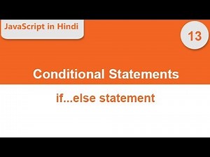 if else conditional statement in hindi [ javascript in Hindi ]