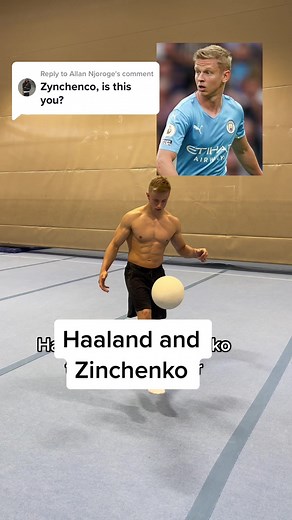 Haaland and Zinchenko Training Together | Who's the Better Lookalike?