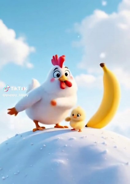 Funny Moments with a Chicken in the Snow