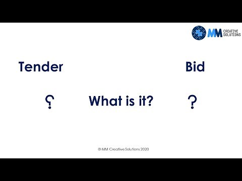 What is a Tender/Bid? Introduction to Tender/Bid Process