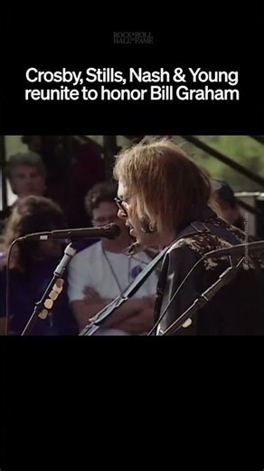 CSNY Reunite for Bill Graham Tribute: “Long May You Run" Live (1991)