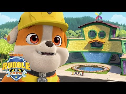 Rubble Builds a School & Rescues Ducks! w/ Wheeler & Mix | Rubble & Crew