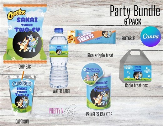 Bluey Birthday Party Bundle - Etsy