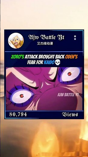 Zoro’s Attack Brought Back Oden’s Fear for Kaido💀 #onepiece #zoro #kaido #oden