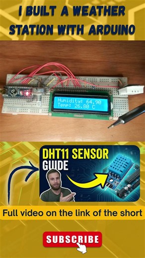 I Built a Weather Station With Arduino & DHT11 #arduino #arduinoproject
