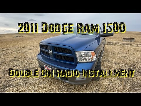 2011 Dodge Ram 1500 double din radio installment part 1