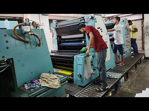 4 Color Printing Process with Roland Parva Offset Printing Machine