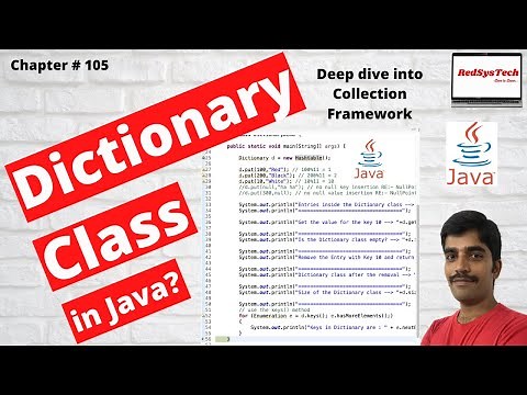 # 105 Java - The Dictionary Class | Java.util.Dictionary Class | Java.util.Dictionary Class in Java
