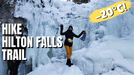 Frozen waterfall hike at Hilton Falls – epic winter adventure