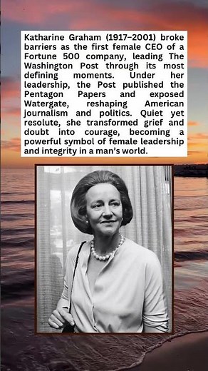 Katharine Graham: Power Behind the Watergate Scoop