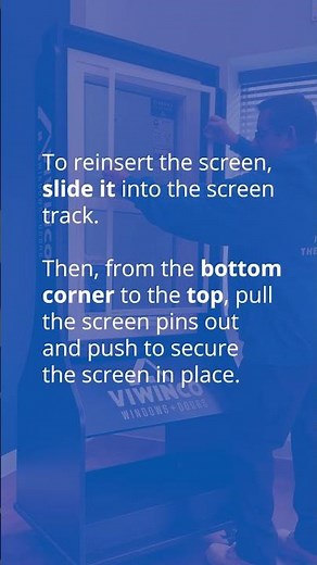 How to Remove & Reinstall a Viwinco Casement Window Screen (Plunger Bolt Screen) #diy #shorts #home
