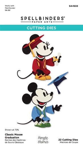 NEW Spellbinders • “Classic Mouse Graduation” • April 2026 Release